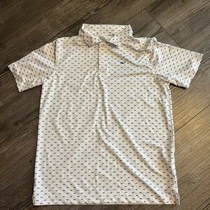 Vineyard Vines White and Blue Kids Polo Shirt